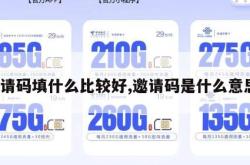 邀请码填什么比较好,邀请码是什么意思。