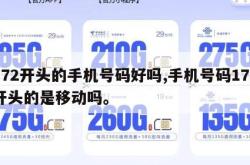 172开头的手机号码好吗,手机号码172开头的是移动吗。