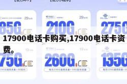 17900电话卡购买,17900电话卡资费。