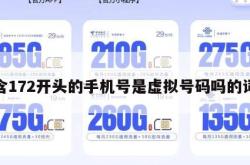 包含172开头的手机号是虚拟号码吗的词条