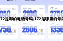 172是哪的电话号码,172是哪里的号段。