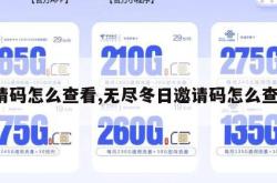 邀请码怎么查看,无尽冬日邀请码怎么查看。