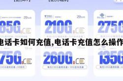 电话卡如何充值,电话卡充值怎么操作。