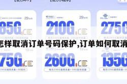 怎样取消订单号码保护,订单如何取消。