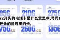 172开头的电话卡是什么意思啊,号码172开头的是哪里的卡。