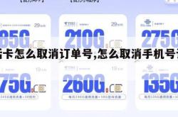 电话卡怎么取消订单号,怎么取消手机号订单。