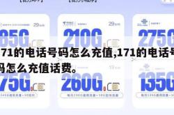 171的电话号码怎么充值,171的电话号码怎么充值话费。