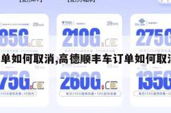 订单如何取消,高德顺丰车订单如何取消。