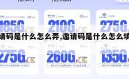 邀请码是什么怎么弄,邀请码是什么怎么填写。