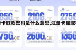 注册卡取款密码是什么意思,注册卡提取密码。