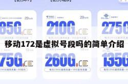 移动172是虚拟号段吗的简单介绍