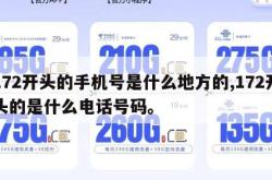 172开头的手机号是什么地方的,172开头的是什么电话号码。