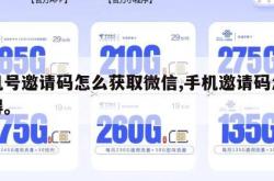 手机号邀请码怎么获取微信,手机邀请码怎么获得。