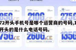 172开头手机号是哪个运营商的号码,172开头的是什么电话号码。