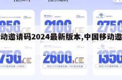 移动邀请码2024最新版本,中国移动邀请。