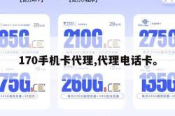 170手机卡代理,代理电话卡。