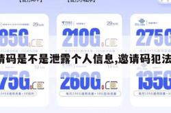 邀请码是不是泄露个人信息,邀请码犯法吗。