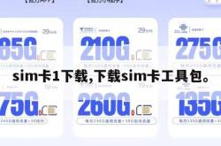 sim卡1下载,下载sim卡工具包。