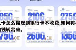 手机卡怎么提现到银行卡不收费,如何将手机卡的钱转出来。