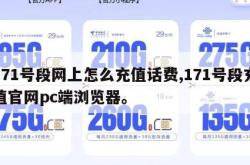 171号段网上怎么充值话费,171号段充值官网pc端浏览器。