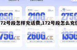 172号段怎样充话费,172号段怎么充值。