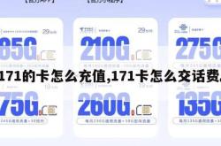 171的卡怎么充值,171卡怎么交话费。