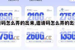 邀请码怎么弄的出来,邀请码怎么弄的出来呢。
